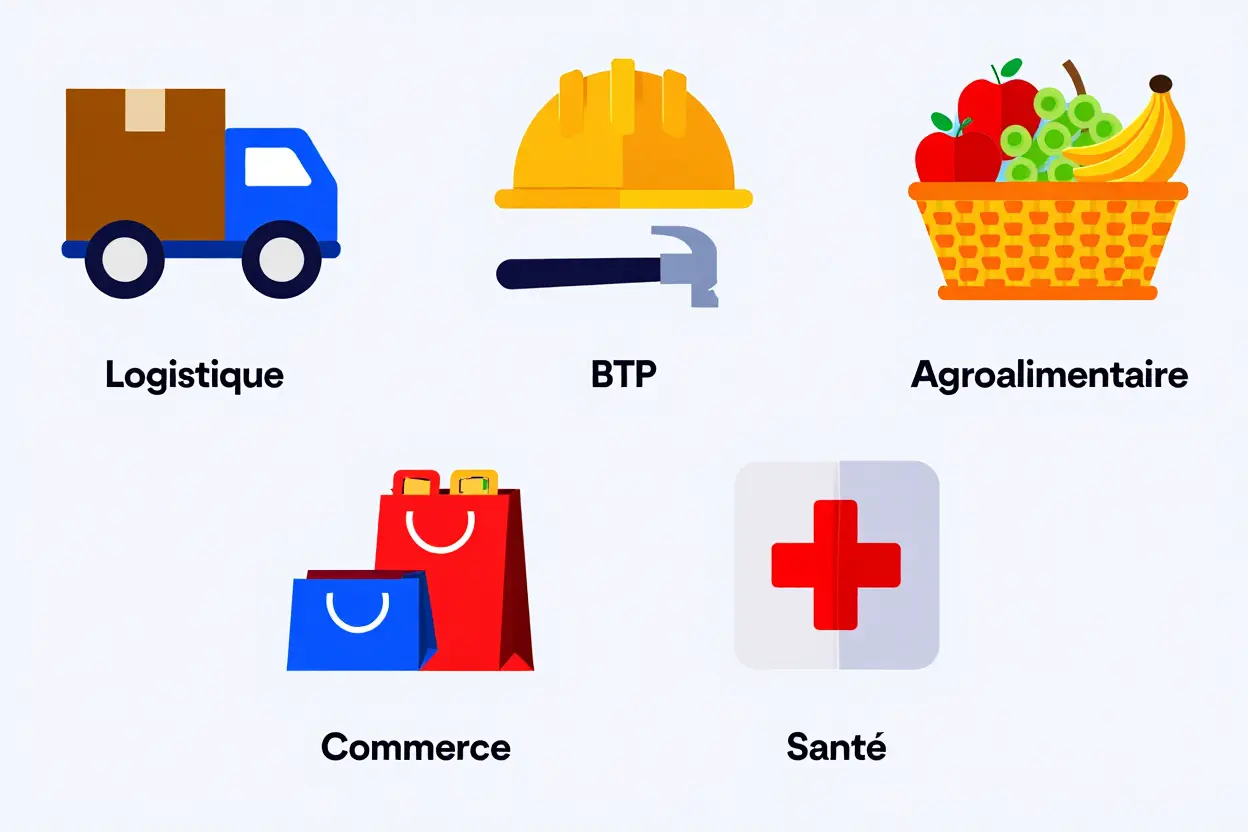 Secteurs d'activité intérim