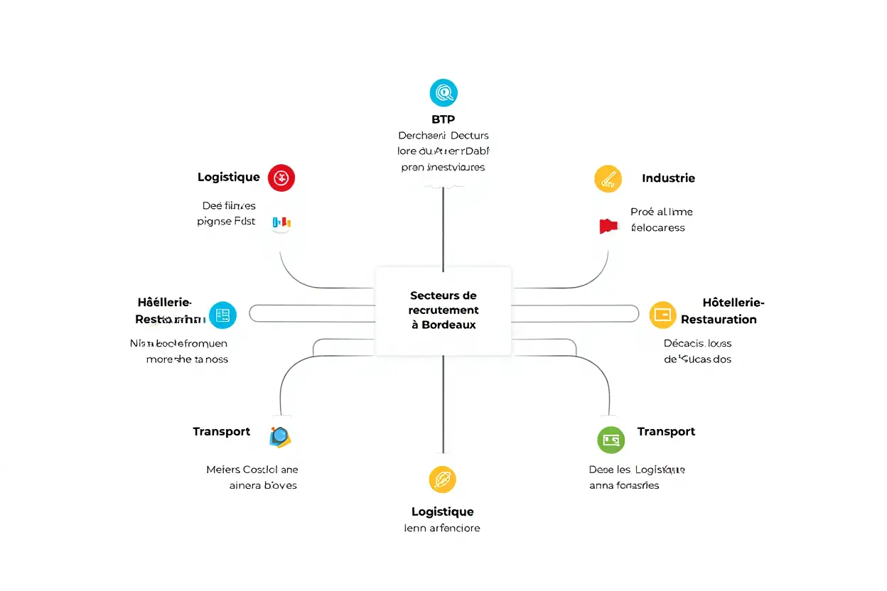 Secteurs d'activité intérim à Bordeaux