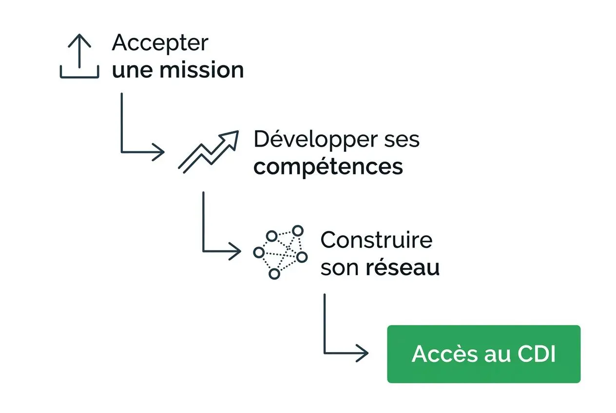 Progression de carrière en intérim